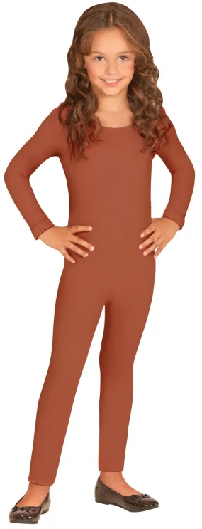 Catsuit per bambini in marrone
