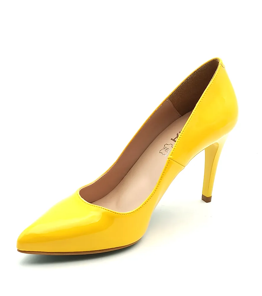 Decolette donna Giulia 8 Charol Girasol giallo