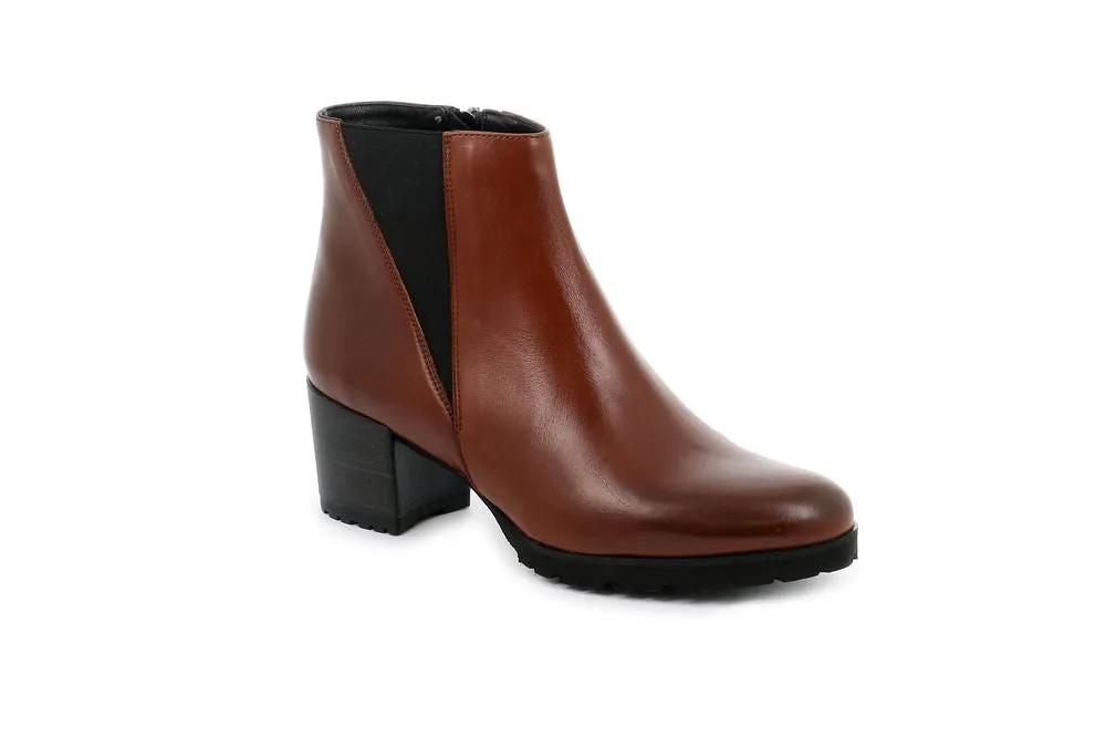 GRUNLAND PO2232 TRONCHETTO PELLE MARRONE