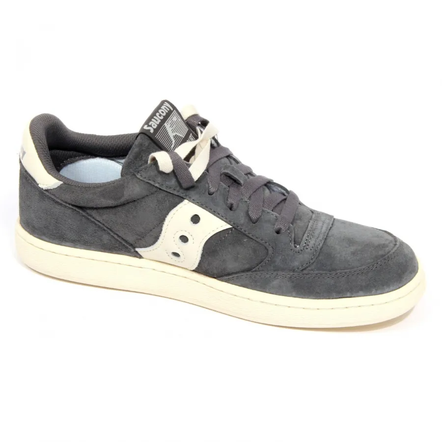 H1856 sneaker uomo SAUCONY JAZZ COURT man suede shoes grey