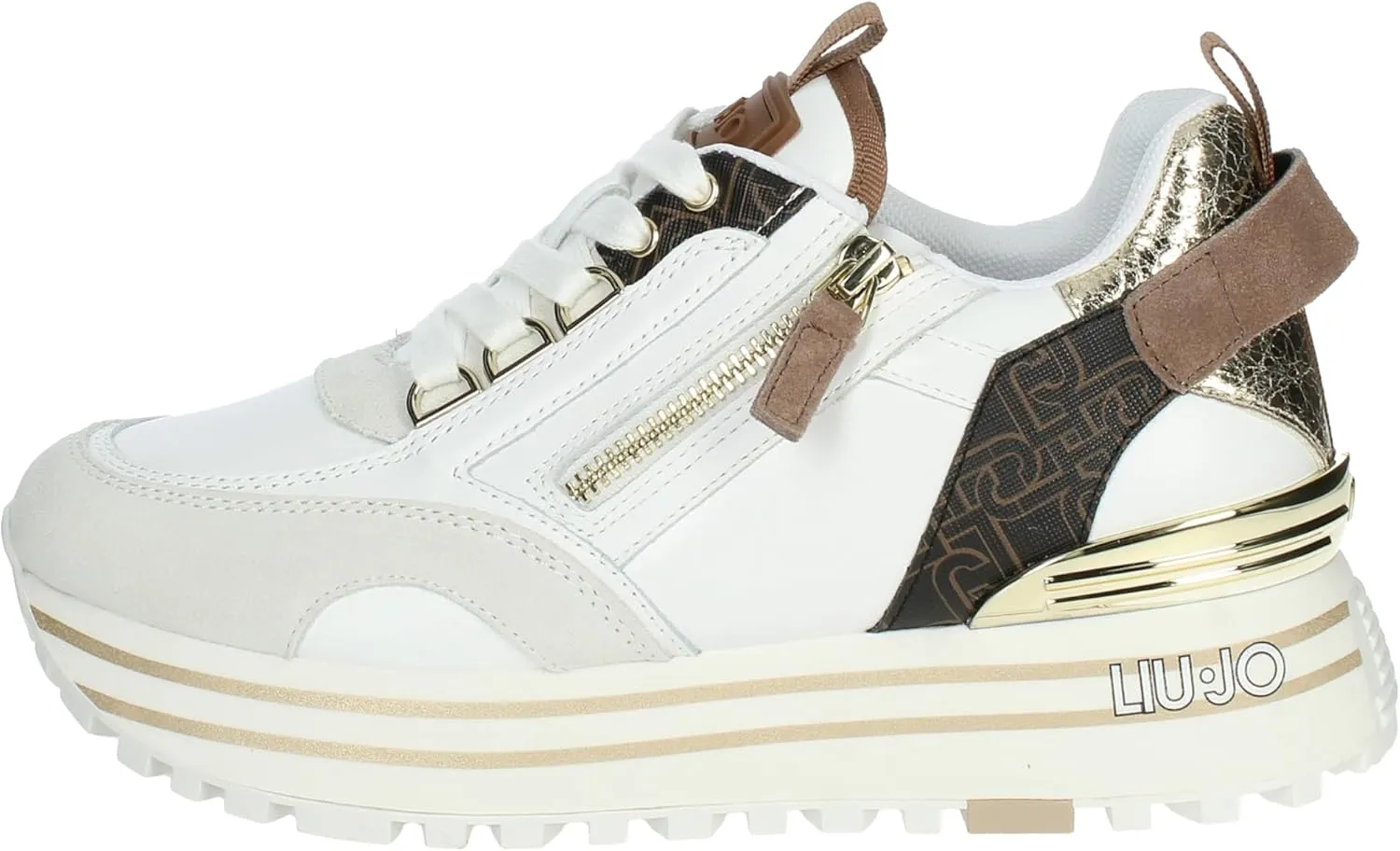LIU JO  Sneaker White brown Primavera/Estate