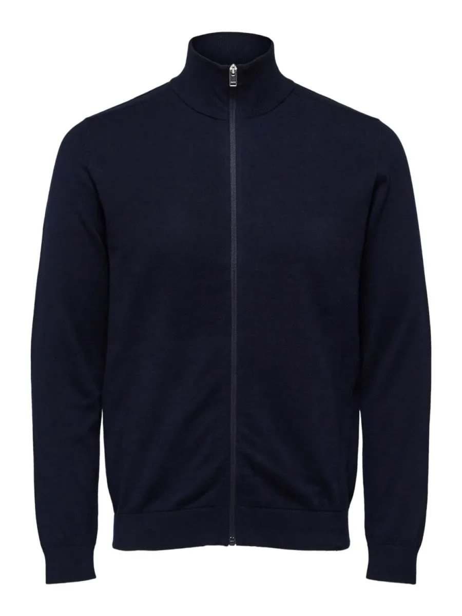 MAGLIE Uomo SELECTED 16074688 BERG FULL ZIP MAVY
