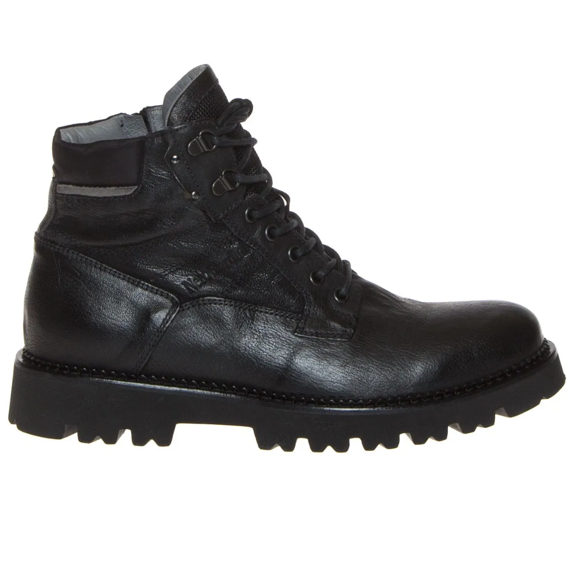 NERO GIARDINI I202610U-100 ANFIBIO UOMO PELLE NERO  