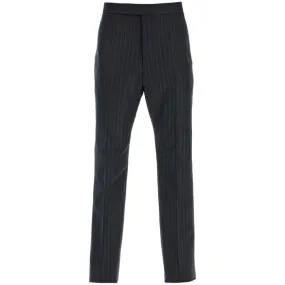 Pantaloni gessati in lana