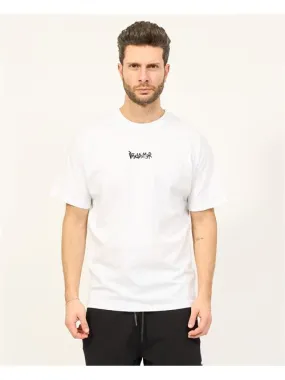 T-shirt uomo Disclaimer in cotone con maxi logo sul retro