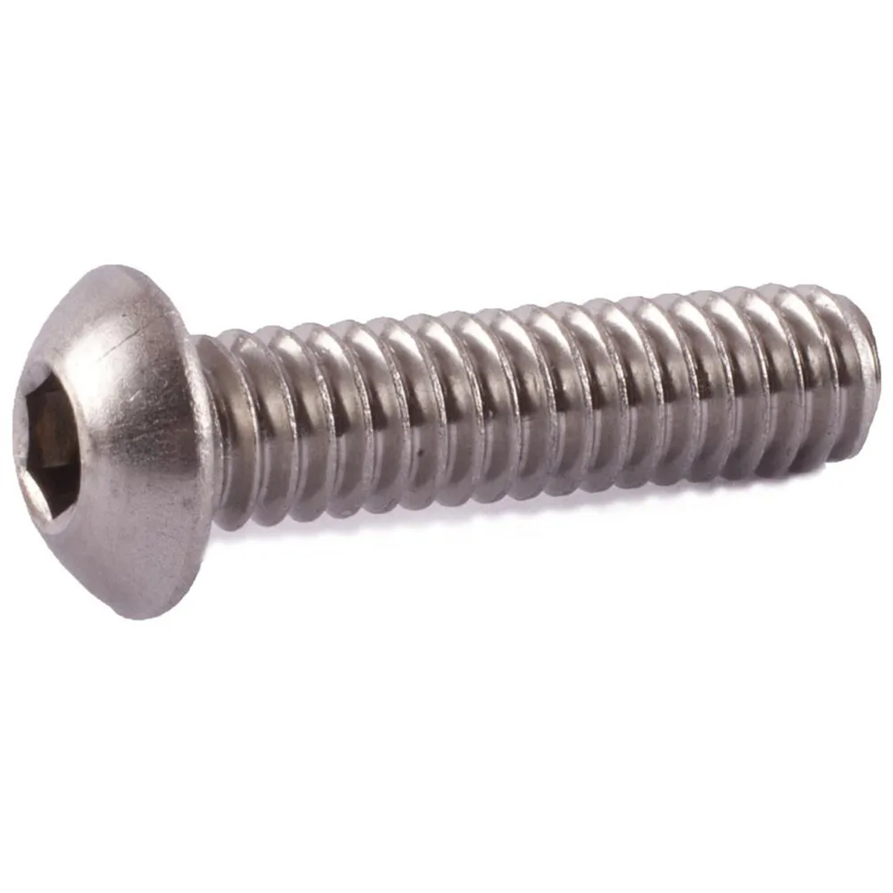 Vite a brugola con testa bombata esagonale RS PRO, 1/4-20, L. 1 1/4poll, in Acciaio