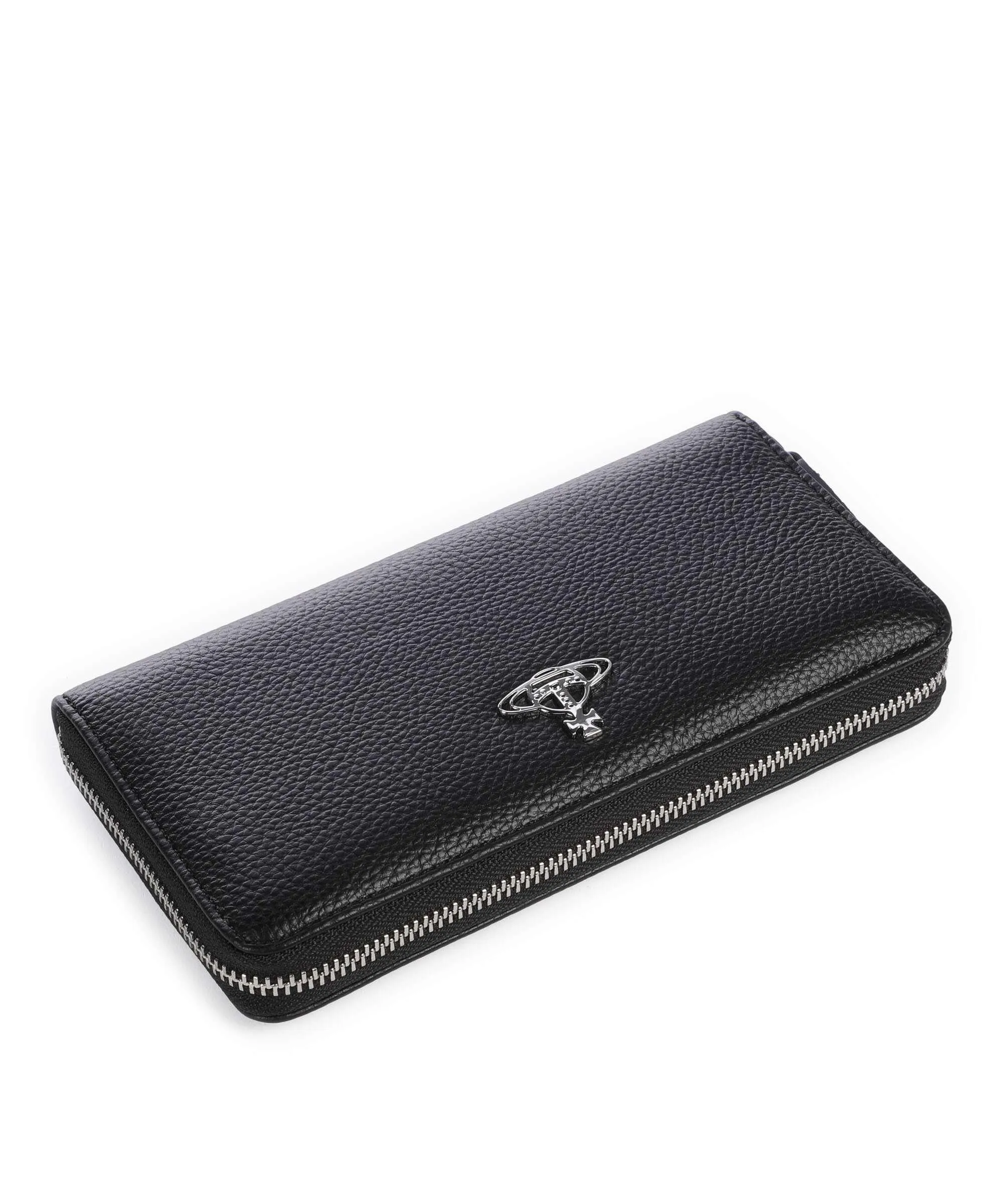  Vivienne Westwood Grain Portafoglio pelle sintetica nero  